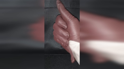 Leather Glove JOI For Cheap Losers