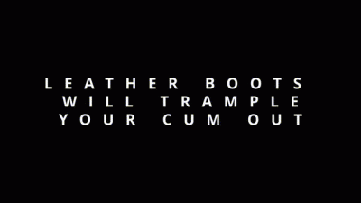 Leather Boots **** Trampling