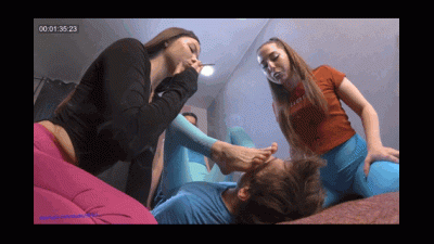 Amazing! 0019Rbj Princess Rebecca Bertie And June A Sea Of Saliva On The Face Of A Slave! Nonstop Spitting From Goddesses In Your Face!