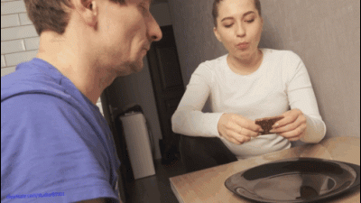 025 Ber Delicious Drool I Will Feed My Slave With Chocolate, But First I Will Spit On Chocolate To Make It Tastier