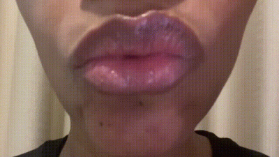 Kissy Kiss And Licking Glossy Lips