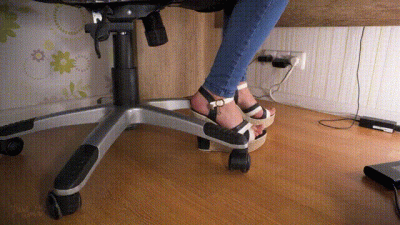 Spying On Hot Secretary Teasing Sexy Feet In High Heels Underdesk