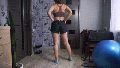 Pawg MILF Teasing Her Ass In Sports Under Armor Shorts