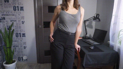 Secretary Pants Too Tight So They Rip Open