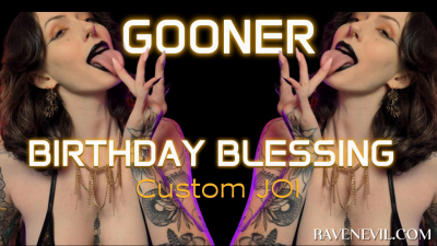 Gooner Birthday Blessing Custom JOI