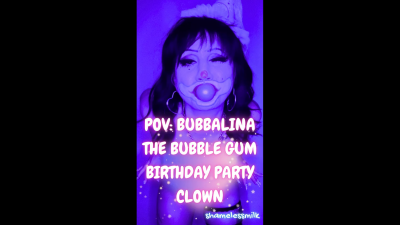 POV: Clown Girl Bubble Gum Private Birthday Party Striptease And Dance