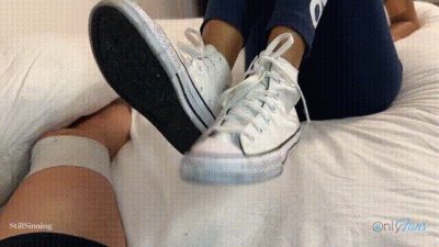 Dirty Footjob & Sockjob After Gym