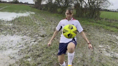 Muddy Football (Soccer) Practise