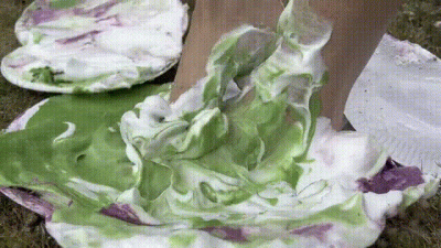 Foot Pie Fetish, Colourful Custard Pies