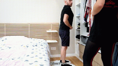 His Step-Sister-In-Law Catches Him Jerking Off In A Thong She Gives Him A Lesson Mistress Julia