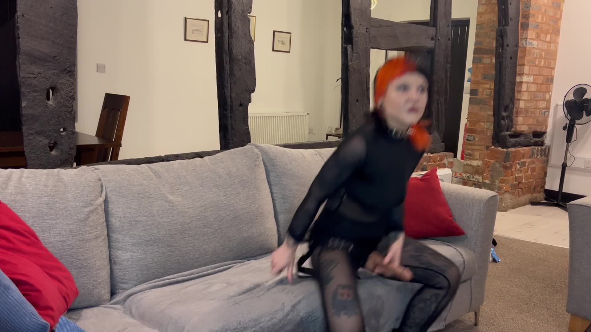 Two Locked Subs Spit-Roasted Real Cock & Strapon ATM Training