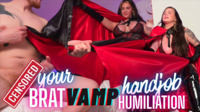 Boygirl Creature Of The Night Costume Humiliation Roleplay With Handjob