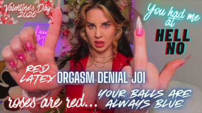 Roses Are Red...Balls Always Blue Blue Balls Orgasm Denial JOI With Humiliation