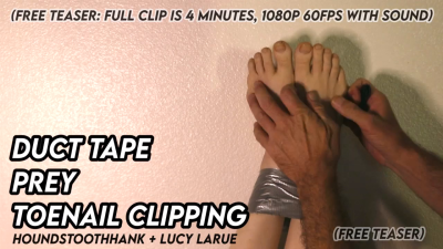 Duct Tape Prey Toenail Clipping