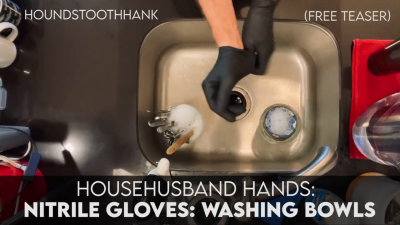 Househusband Hands: Nitrile Gloves: Washing Bowls