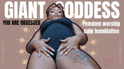 Giant Black Goddess Finally Notices You