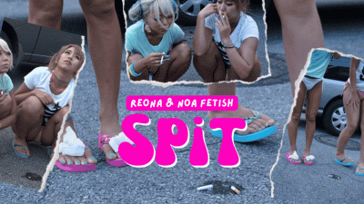 Smoking Gals Making Spit Puddles In The Street ; Noa & Reona Maruyama