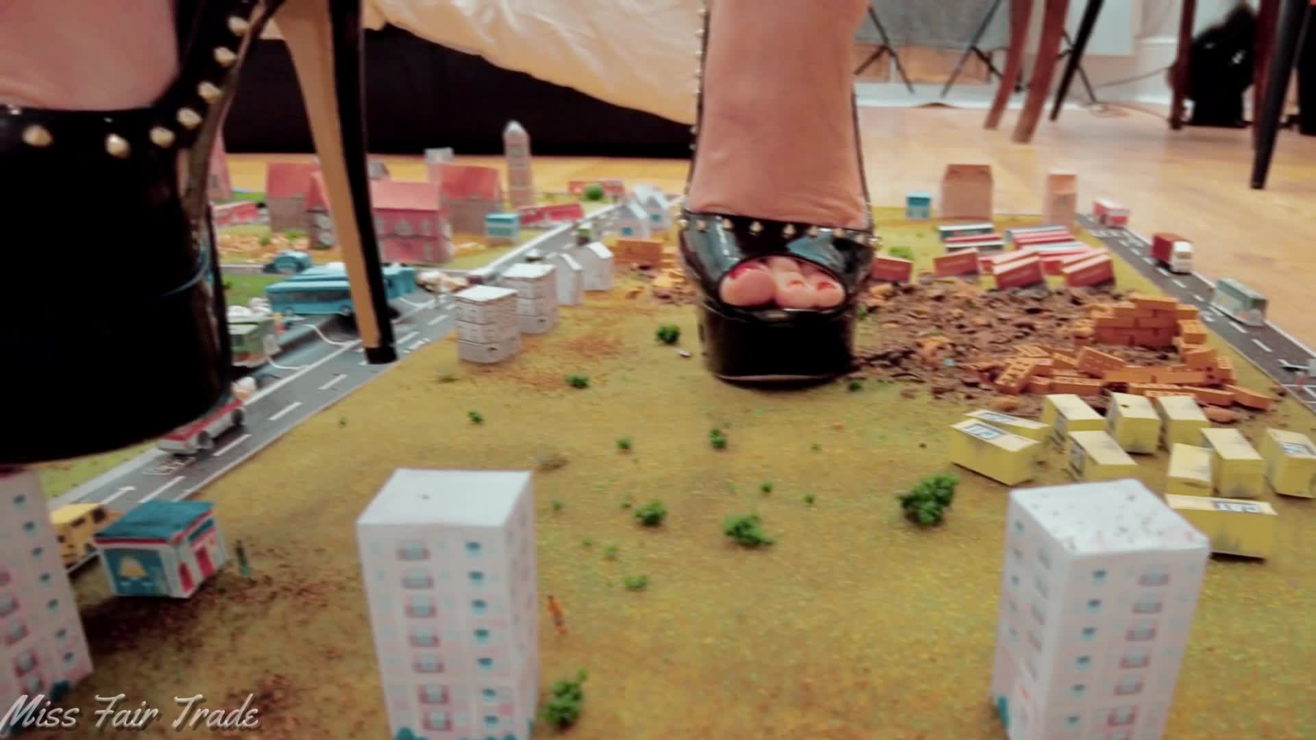 Miss Fair Trade & Miss Lolalu- Two Cities One Goddess Army- A Giantess War Begins