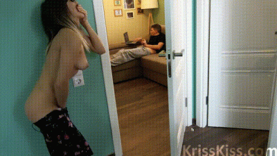Spy My BF Handjob And Help Him Blowjob Facial