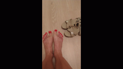 Godness Feet In White Sandals
