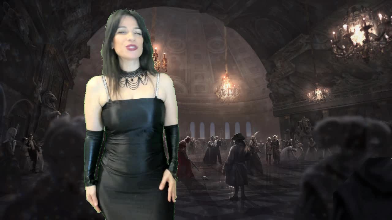 Slave Pegged By A Goth Queen