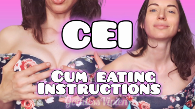 CEI Countdown JOI Cum Eating Instructions Orgasm Encouragement Work Up A Big Load For The Girl Next Door! I Encourage You To Stoke And Tease You With My Sexy Body. You'll Be Ready To Bust All Over Your Own Face When I Count You Down After JOI! Eat That B