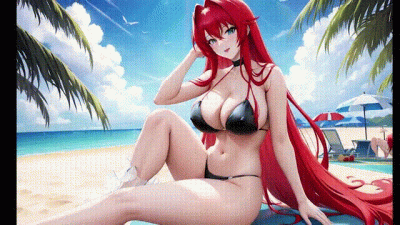 Rias Gremory At The Beach