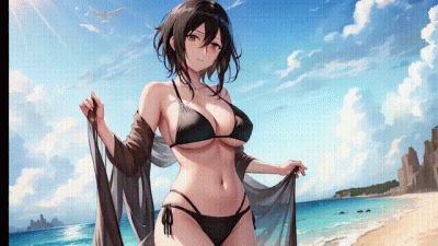 Mikasa On The Beach
