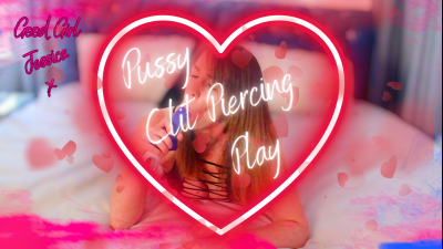 Pussy And Clit Piercing Play HD Close Up