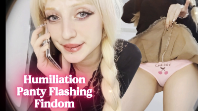 Making Fun Of Your Leaky Wallet- Upskirt Tease// Humiliation