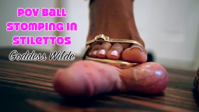 POV Ball Stomping In Stilettos