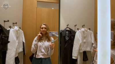 Anal Masturbation In The Fitting Room