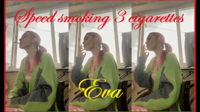Eva Speedsmoking 3 Cigarettes (HD)