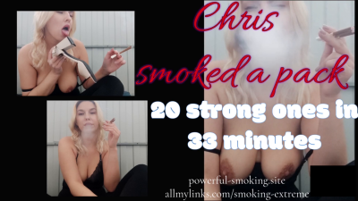 Kris Smoked A Pack In One Shot