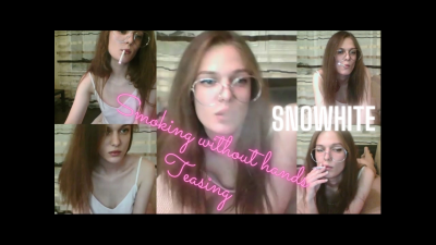 Smoking Without Hands And Teasing