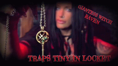 Giantess Witch Raven Traps Tiny In Locket