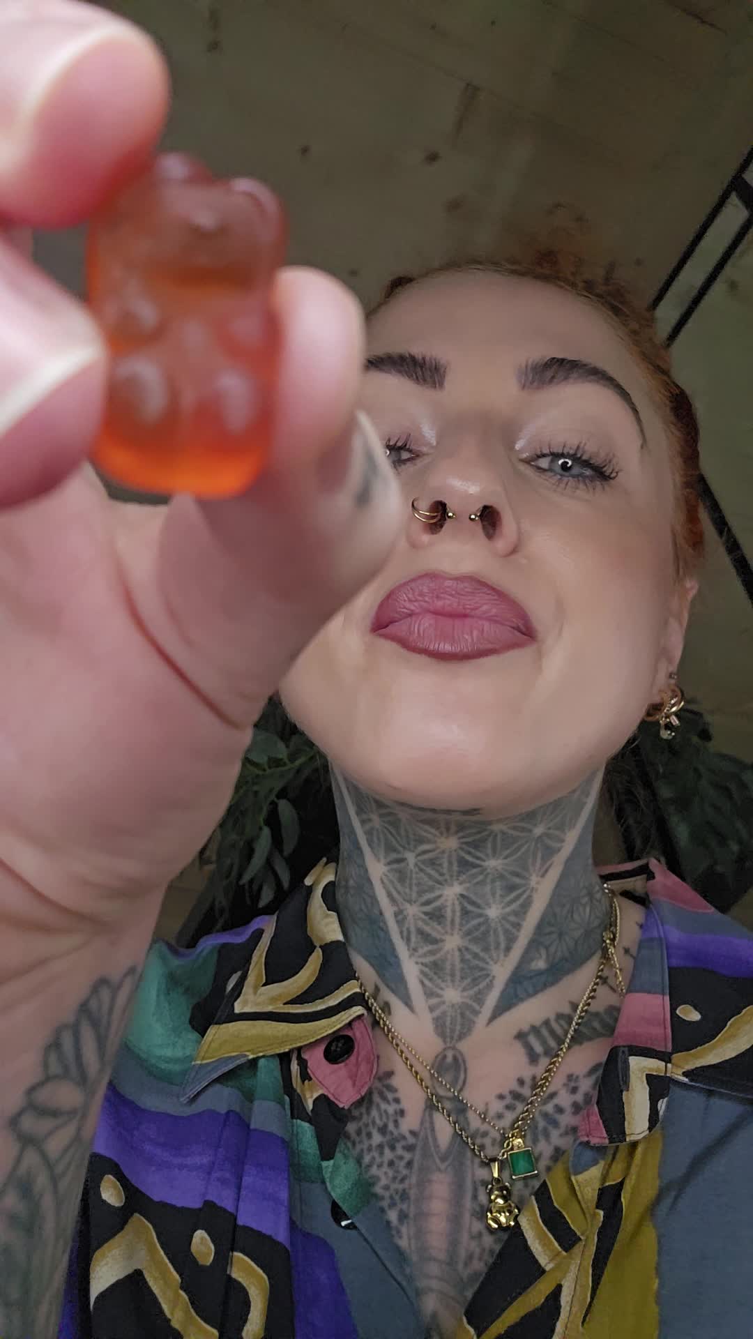 Mean Giantess, Eating My Gummy Bear, You!!