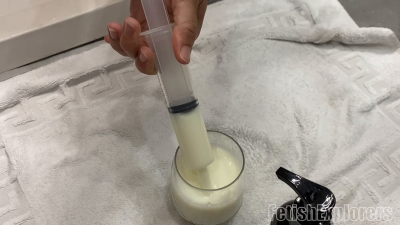 Shower Milk Enemas & Anal Domination