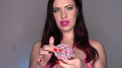 Devouring A Sprinkle Cupcake
