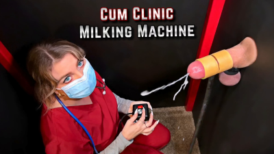 Cum Clinic Gloryhole- Milking Machine Drains Blue Balls