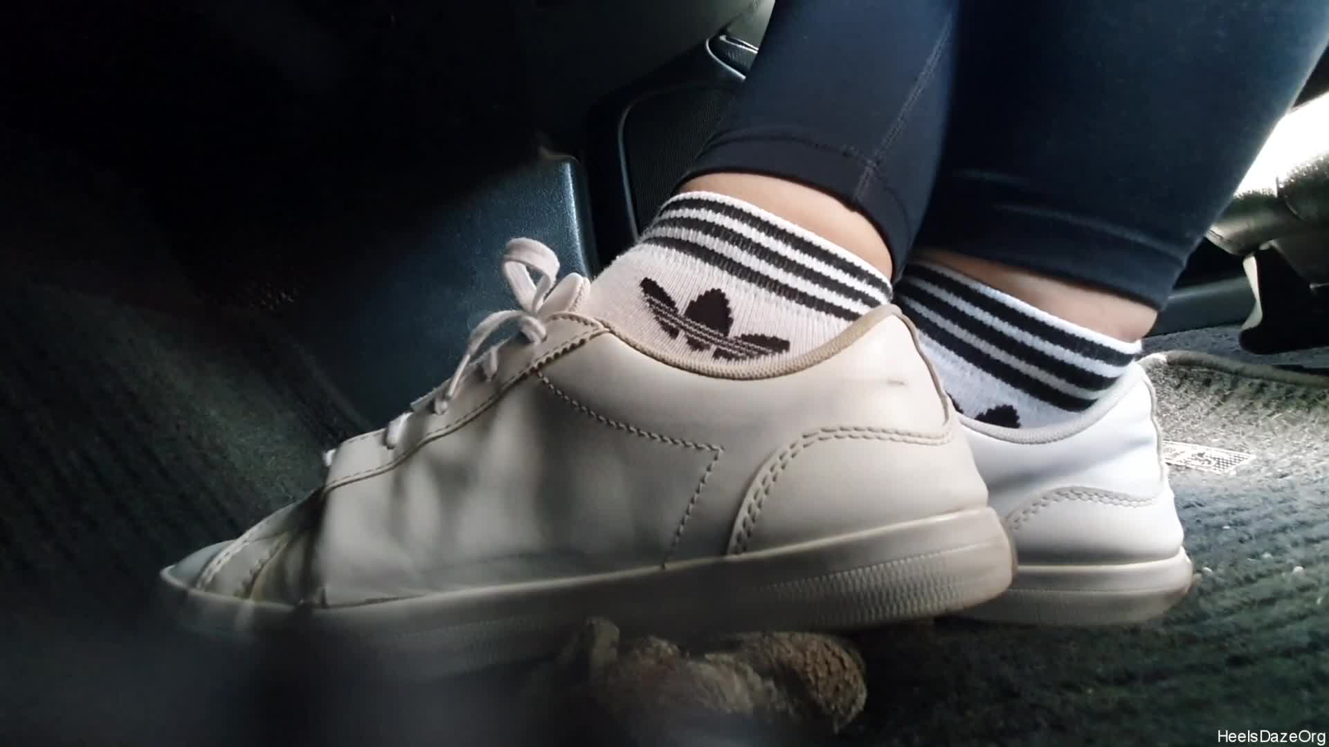 Candid Plushie Trample In White Lacoste Sneakers