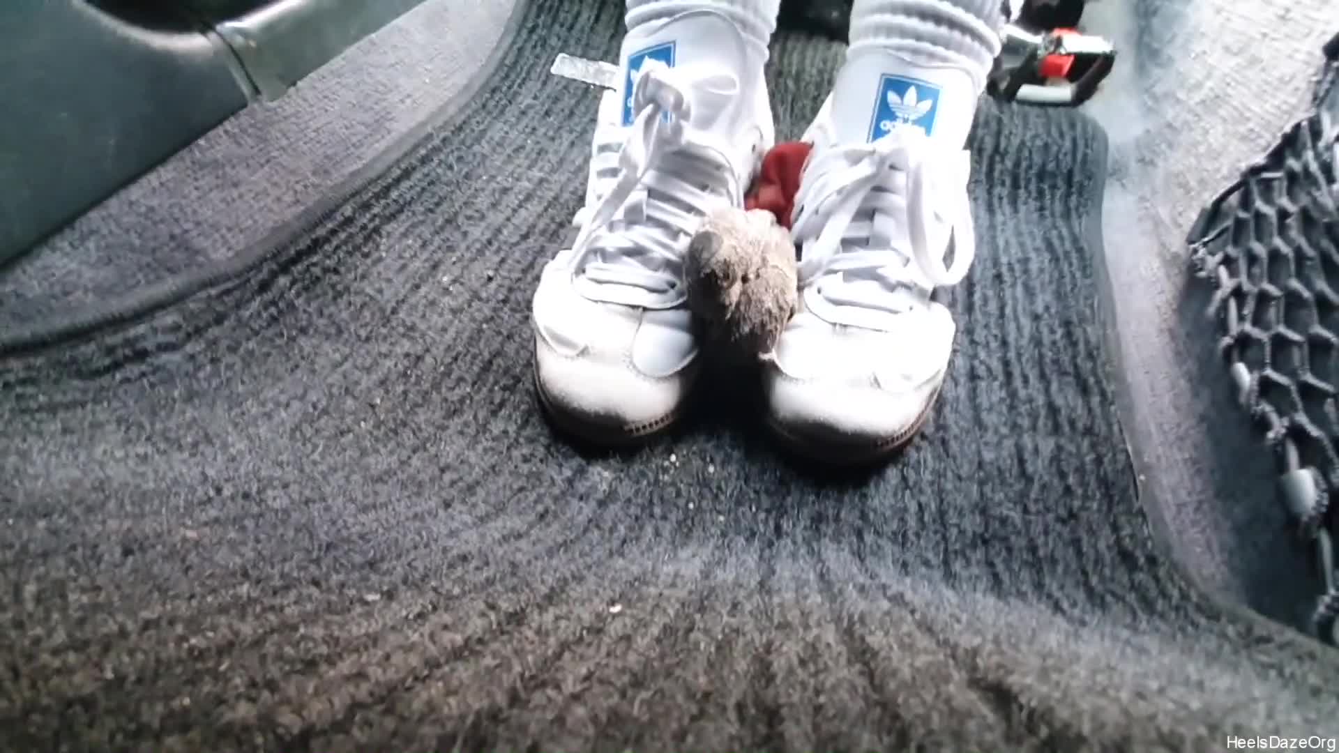 Candid Plushie Trample In Adidas
