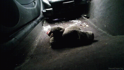 Candid Plushie Trample In Bmw E46 Brown Leather Boots