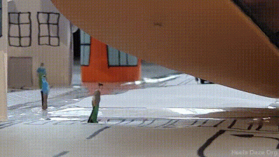 The Nightmare Giantess Crushes Town