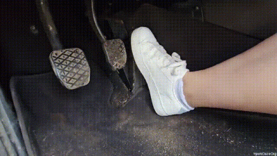 Revving Bmw E46 In White Sneakers