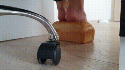 Slowly Trampled Loaf Of Bread Barefoot