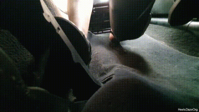 Driving Bmw E46 In High Heel Sandals Under Pedal