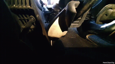 Driving Bmw E46 In Stiletto Boots Under Pedal