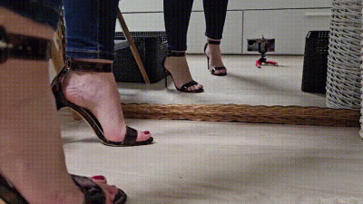 Toe Tapping In Two Pairs Of Leather Boots And Sandals Pt 3