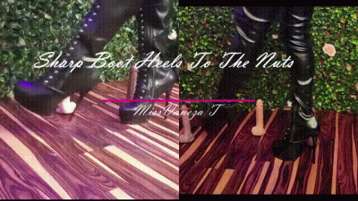 Sharp Boot Heel To The Balls